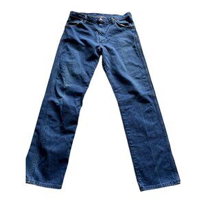 Vintage Wrangler Mens Denim Jeans 36x34 Relaxed Fit Classic USA Straight Leg